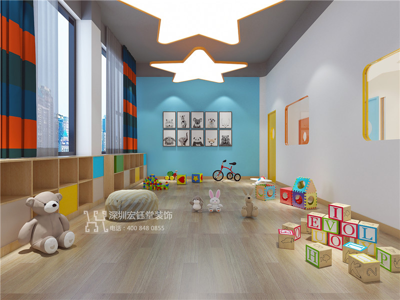 鄭州3Q兒童商學院教室裝修設計效果圖