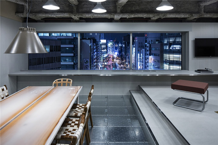 休息區裝修設計夜景圖