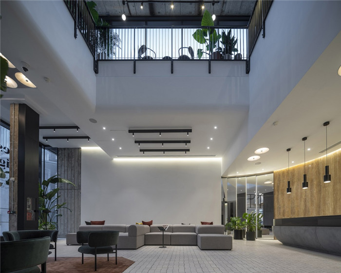 簡約工業風辦公大樓設計裝修效果圖