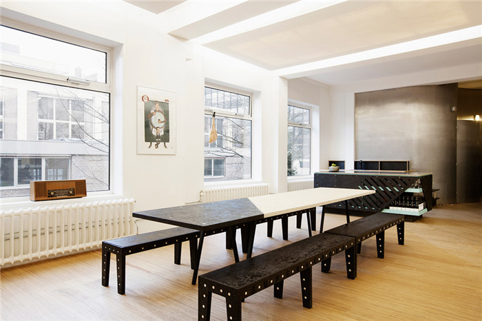 精致簡約風辦公室就餐區裝修實景圖