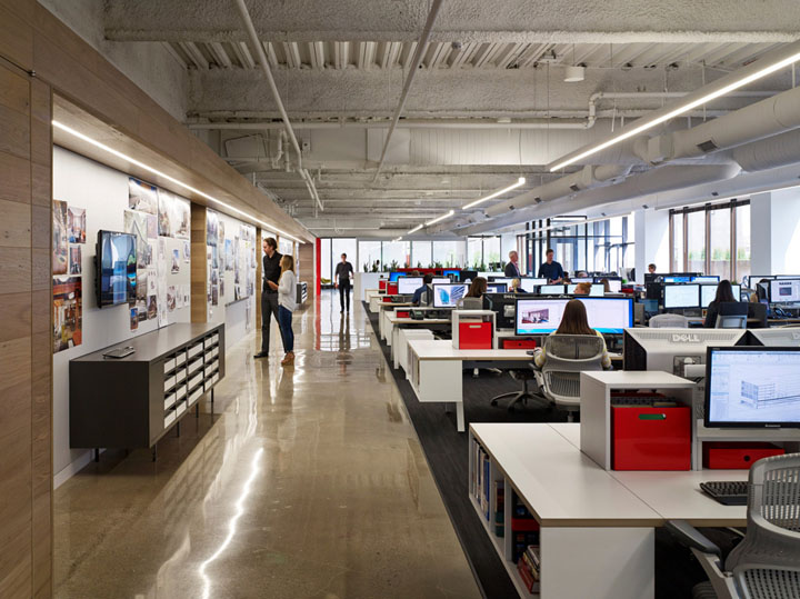 國外辦公室裝修辦公室區域