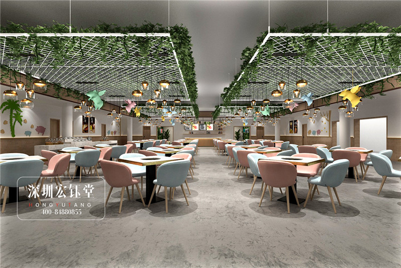 鄭州橡果綠色有機餐廳裝修設計案例 鄭州橡果綠色有機餐廳裝修設計案例