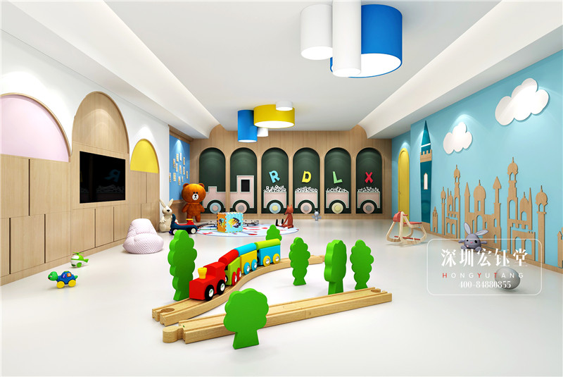 鄭州維貝尼連鎖早教教室裝修設(shè)計效果圖