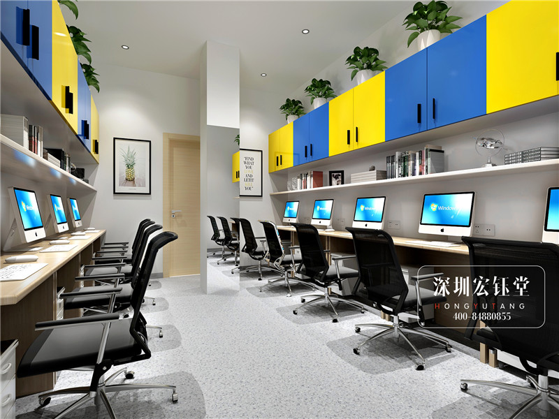 鄭州維貝尼連鎖早教教師辦公室裝修設(shè)計效果圖