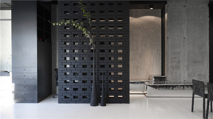 極簡風辦公室隔斷裝修設計效果圖