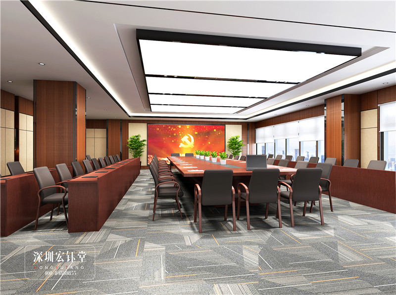 周口農(nóng)商銀行中型會(huì)議室裝修設(shè)計(jì)方案 周口農(nóng)商銀行中型會(huì)議室裝修設(shè)計(jì)方案