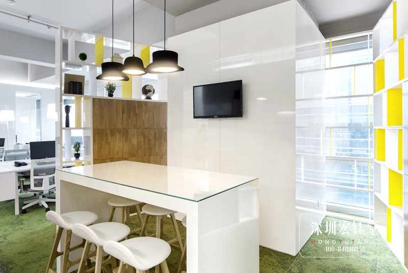 SIMAN皮具公司辦公室前臺裝修設計圖