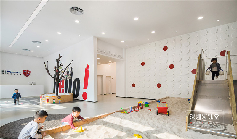 Windsor雙語(yǔ)幼兒園大廳游戲區(qū)裝修設(shè)計(jì)方案