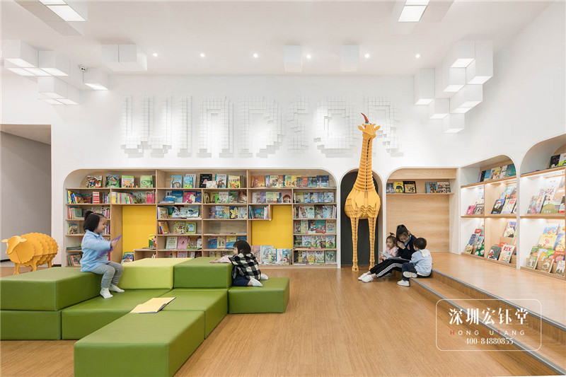 Windsor雙語(yǔ)幼兒園閱讀室裝修設(shè)計(jì)實(shí)景圖