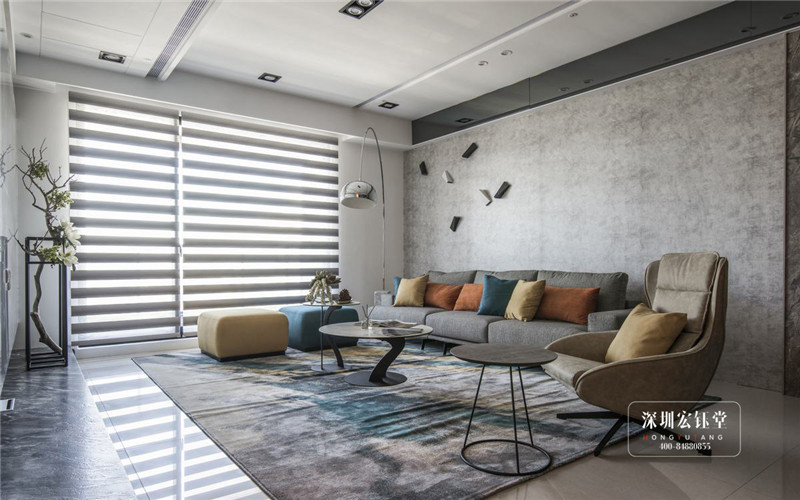 鄭州280平現代禪意萬公館別墅裝修方案