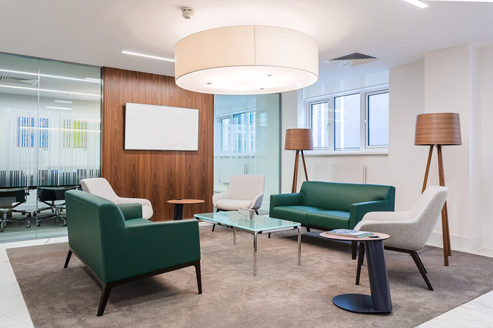 鄭州辦公室接待區裝修設計實景圖 鄭州辦公室接待區裝修設計實景圖