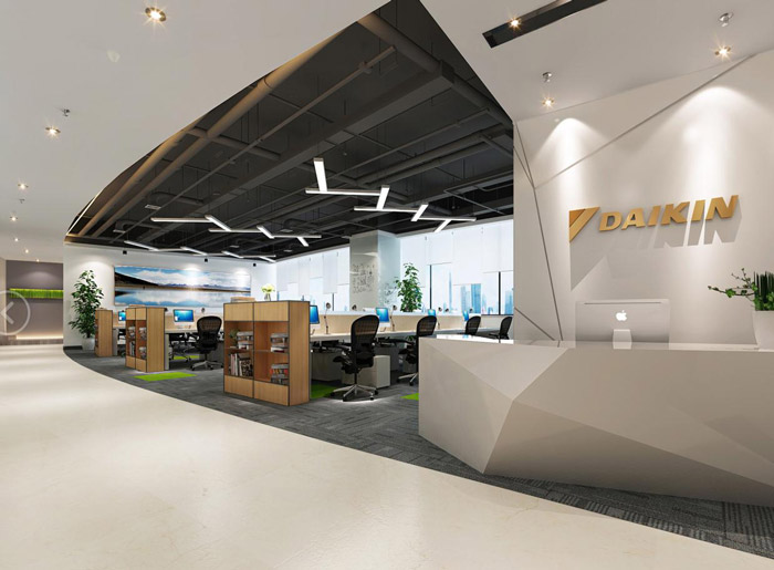 鄭州辦公室前臺裝修 鄭州辦公室前臺裝修