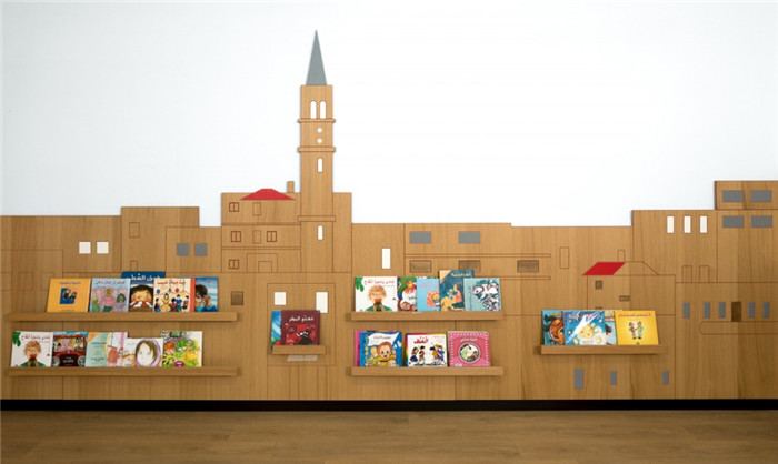 充滿想象力和創造力的創意以色列小學閱讀區裝修設計