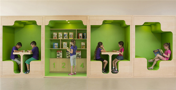 國外高端兒童芭蕾舞蹈幼兒園閱讀區(qū)裝修設(shè)計效果圖