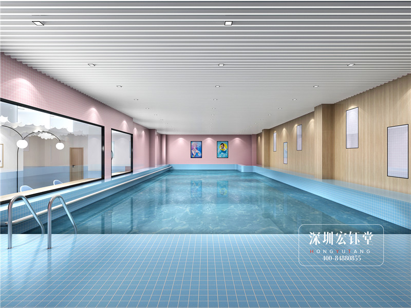 鄭州樂旗親子游泳館泳池裝修設計效果圖 鄭州樂旗親子游泳館泳池裝修設計效果圖