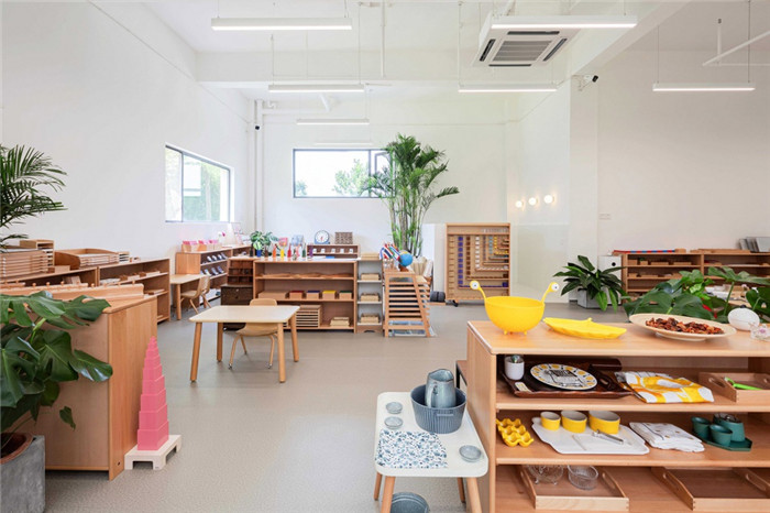 純粹簡約風的心流幼兒園教室裝修設計效果圖 純粹簡約風的心流幼兒園教室裝修設計效果圖