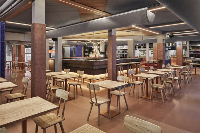 色彩繽紛活力無限的Foodhallen美食廣場裝修設計方案