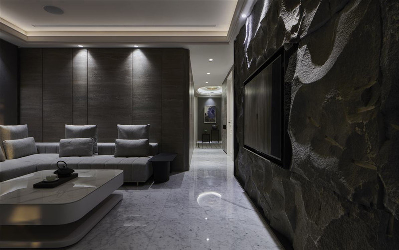 530平現代風豪宅起居室裝修設計圖