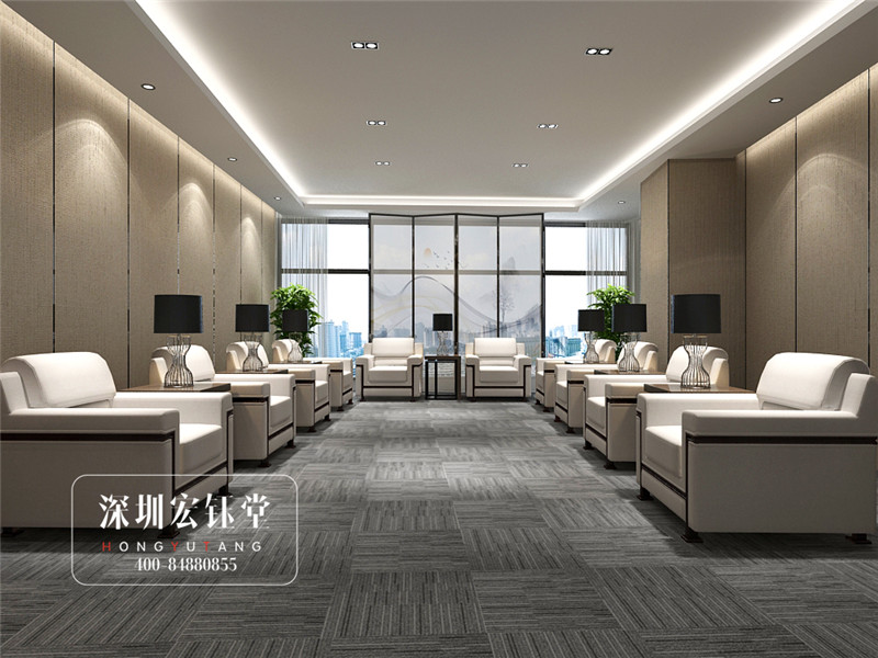 河南鷹豪科技公司VIP貴賓接待室裝修設計圖