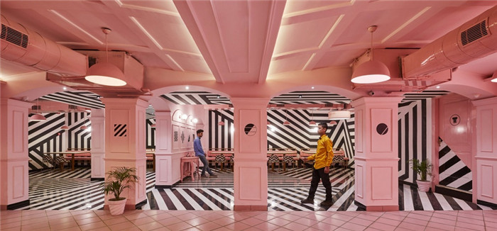 怪誕美學 印度粉紅斑馬特色藝術主題餐廳裝修設計方案 怪誕美學 印度粉紅斑馬特色藝術主題餐廳裝修設計方案