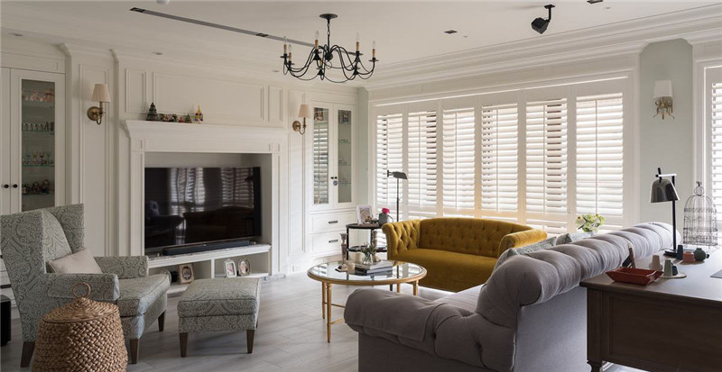 鄭州宏鈺堂專業別墅裝修公司-180平美式別墅大宅裝修實景圖