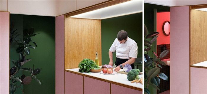 網紅咖啡廳裝修   Humble Pizza素食咖啡館裝修設計圖