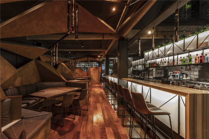 特色工業(yè)風(fēng)主題Mamba餐廳酒吧設(shè)計(jì)裝修方案