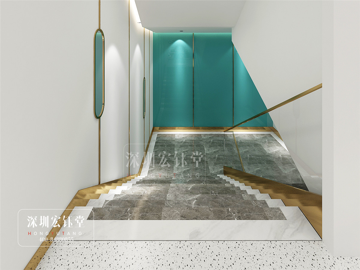 鄭州佑尓美醫療整形醫院樓梯間裝修設計效果圖-宏鈺堂作品