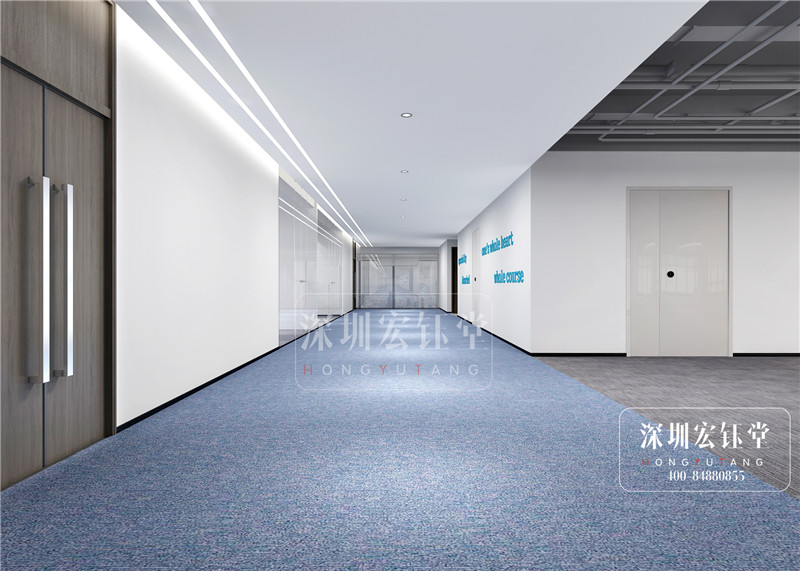 信安世紀辦公室走廊裝修
