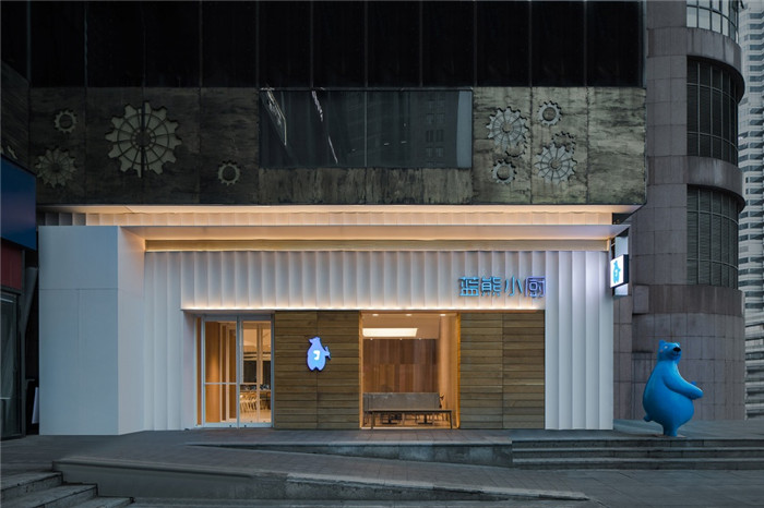 清新簡約的中式輕食快餐廳外觀裝修設計案例 清新簡約的中式輕食快餐廳外觀裝修設計案例