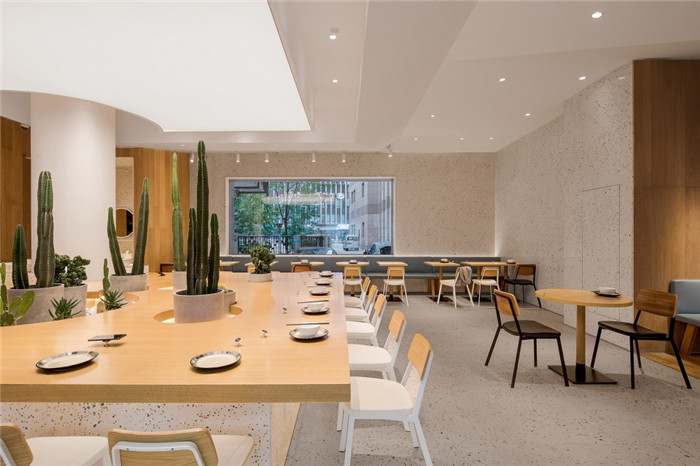 清新簡約的中式輕食快餐廳裝修設計案例 清新簡約的中式輕食快餐廳裝修設計案例