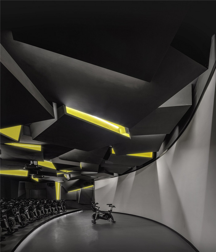 鄭州裝修公司宏鈺堂推薦先鋒創意健身房裝修設計圖