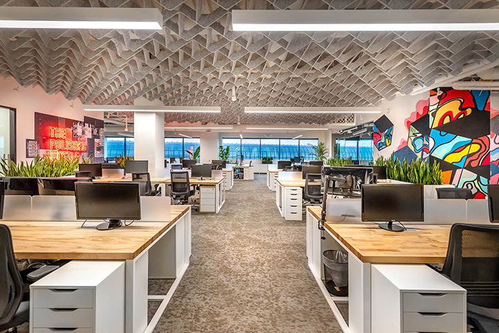 全球營銷和活動策劃公司NVE Experience Agency敞開辦公區設計