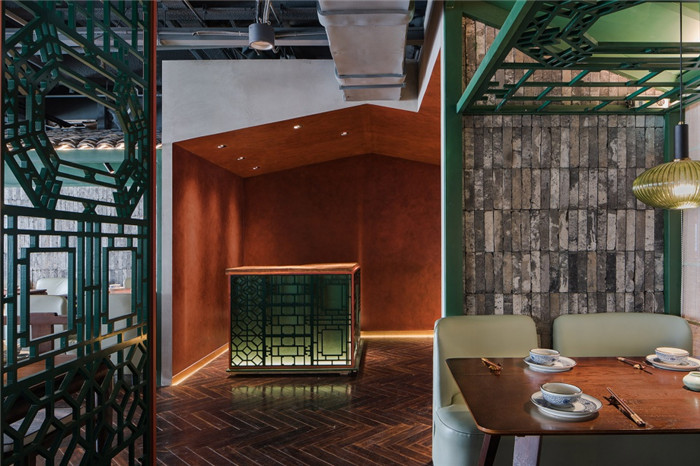 點卯小院兒新中式特色連鎖餐廳裝修設計實景圖
