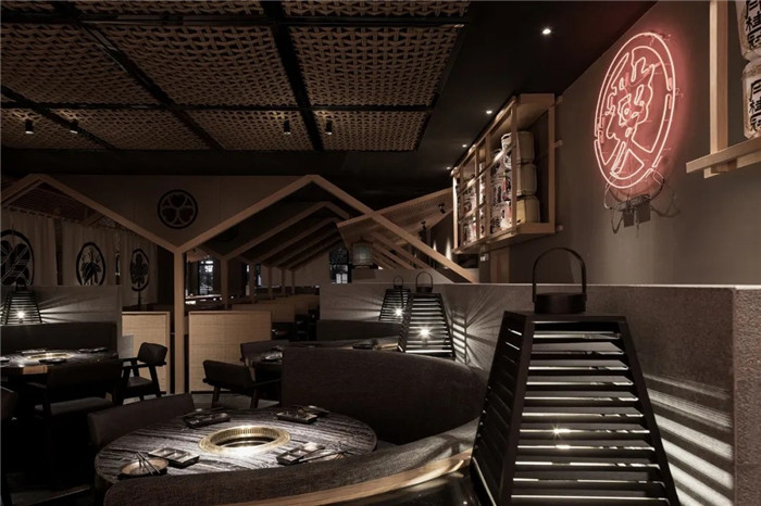 日式居酒屋用餐區裝修設計圖