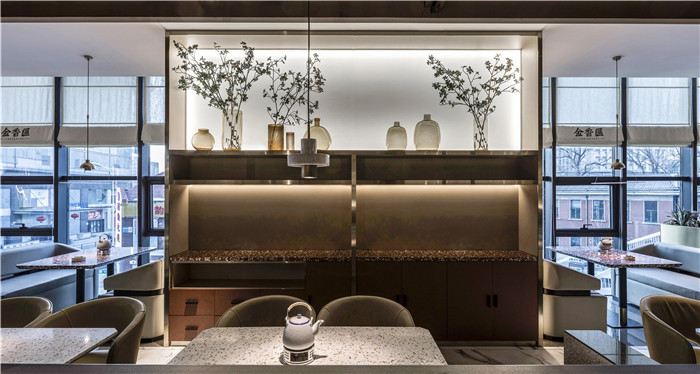 鄭州餐廳裝修公司分享金香匯晚茶店裝修設計方案 鄭州餐廳裝修公司分享金香匯晚茶店裝修設計方案