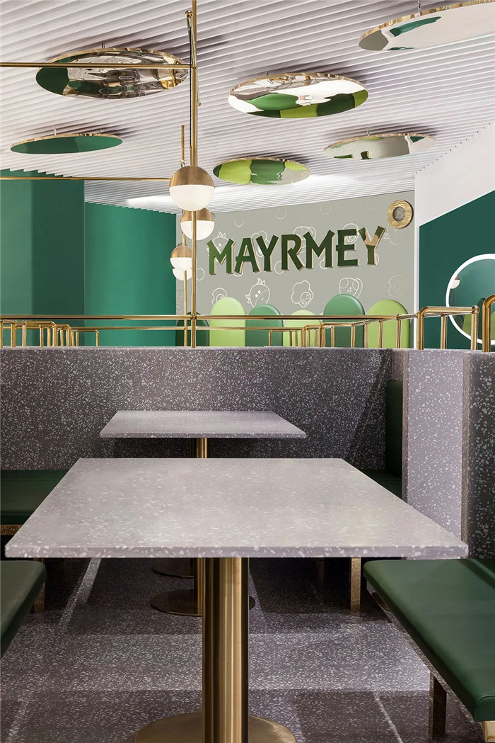 綠洲主題美而美牛排自助餐廳裝修設計實景圖