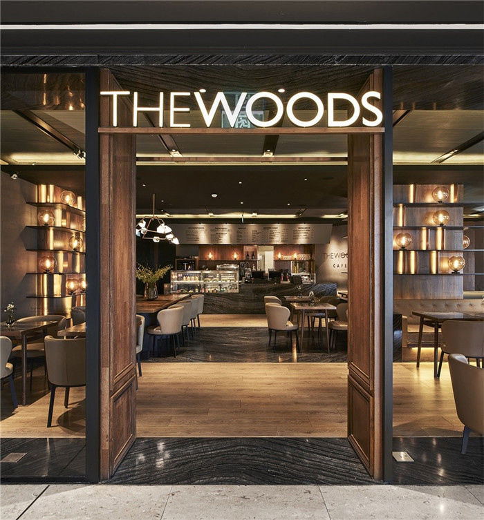 THE WOODS 咖啡+輕餐飲特色餐飲店面裝修設計