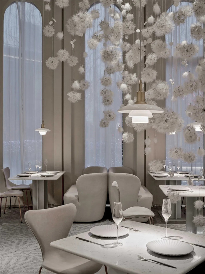 以花為主題的融合餐廳裝修設計方案 以花為主題的融合餐廳裝修設計方案