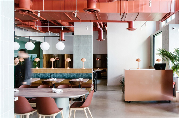 鄭州宏鈺堂分享粉紅色工業風餐廳酒吧裝修設計方案 鄭州宏鈺堂分享粉紅色工業風餐廳酒吧裝修設計方案