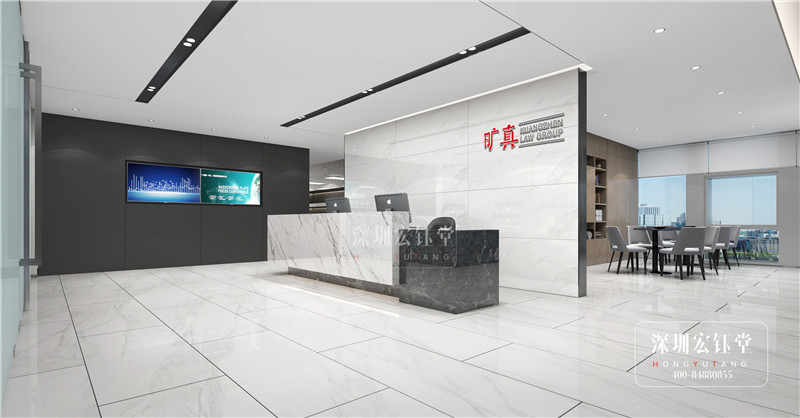 ?曠真律師事務所前臺設計效果圖