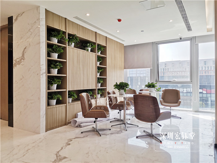 鄭州曠真律師事務所休閑區裝修實景圖