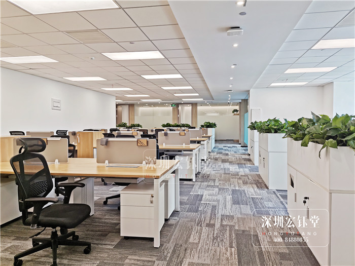 鄭州曠真律師事務所敞開辦公區裝修實景圖