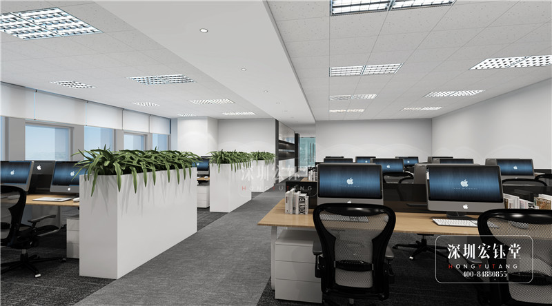 ?曠真律師事務所敞開辦公區設計效果圖