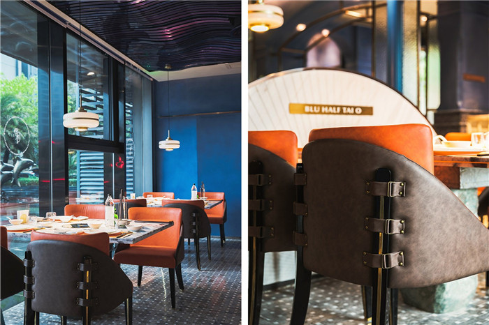 以海為主題的輕奢風海鮮火鍋餐廳裝修設計案例 以海為主題的輕奢風海鮮火鍋餐廳裝修設計案例