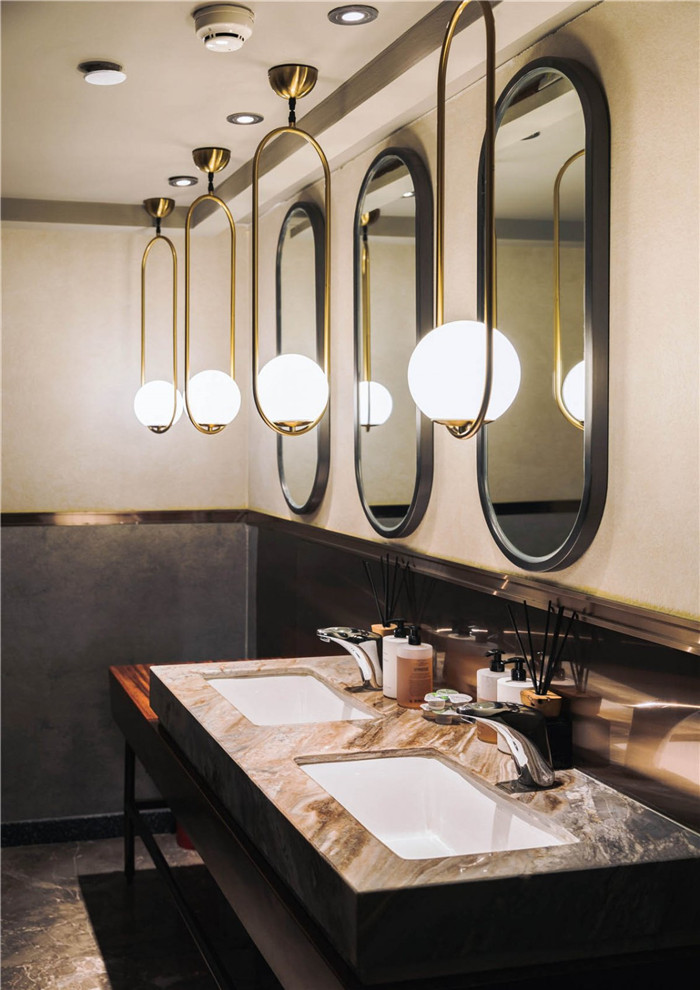 以海為主題的輕奢風海鮮火鍋餐廳裝修設計案例 以海為主題的輕奢風海鮮火鍋餐廳裝修設計案例