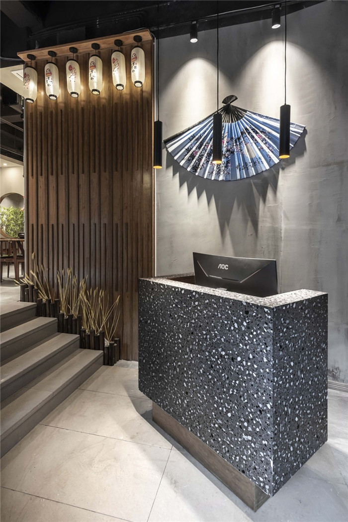 日式烤肉店裝修 故里烤肉燒烤餐廳接待臺裝修設計實景圖 日式烤肉店裝修 故里烤肉燒烤餐廳接待臺裝修設計實景圖