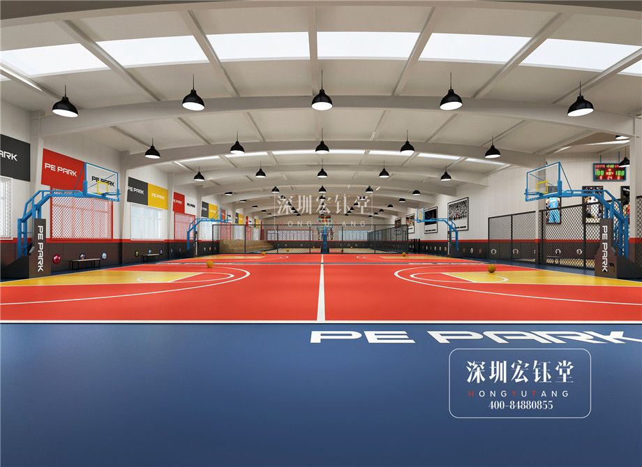 鄭州PE Park籃球館裝修設計方案