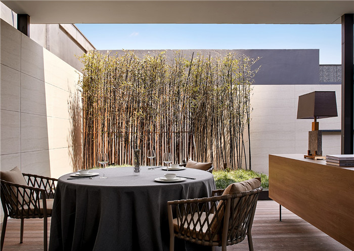 榮味-汀餐廳設計  現代雅致的高端餐飲會所包廂裝修設計方案
