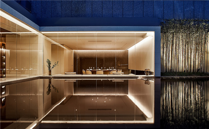 榮味-汀餐廳設計  現代雅致的高端餐飲會所裝修設計方案